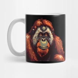 Orangutan in Pixel Form Mug